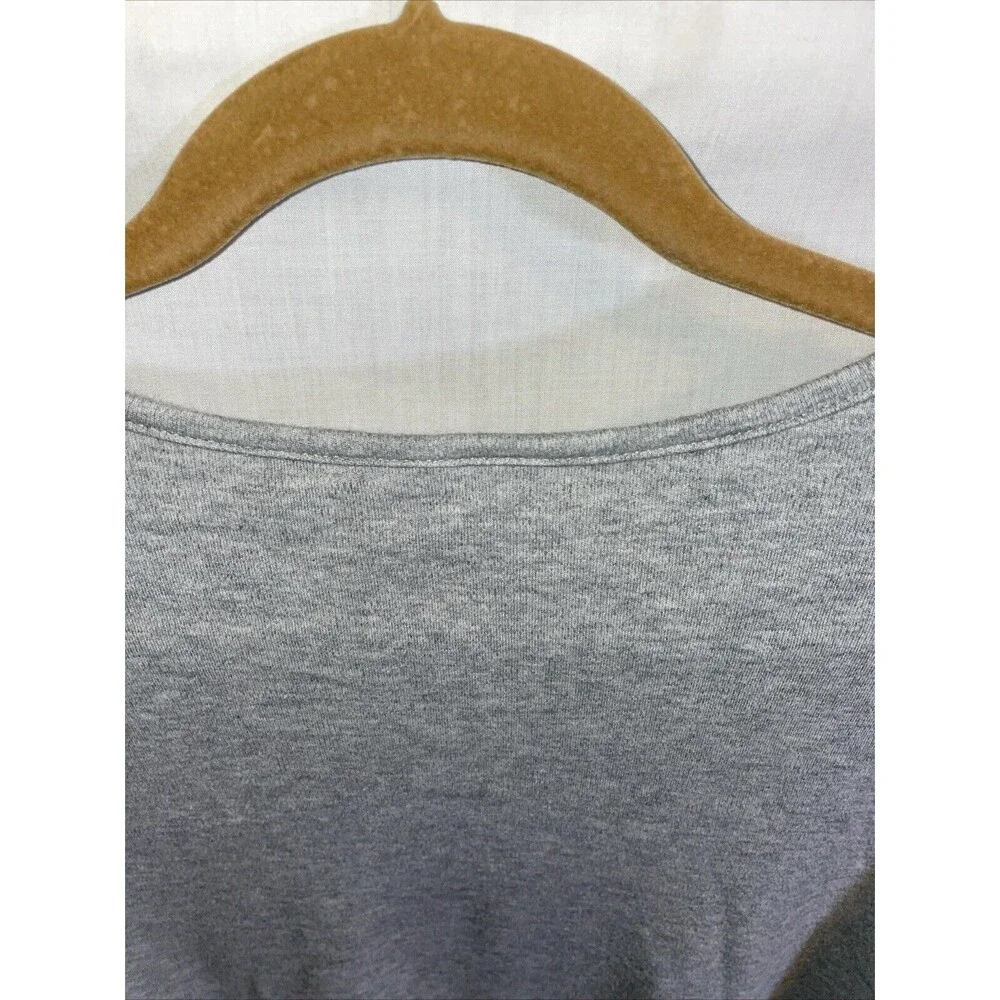 Quacker Factory Women’s Casual Blouse Size Large Gray Comfort Going Out Party